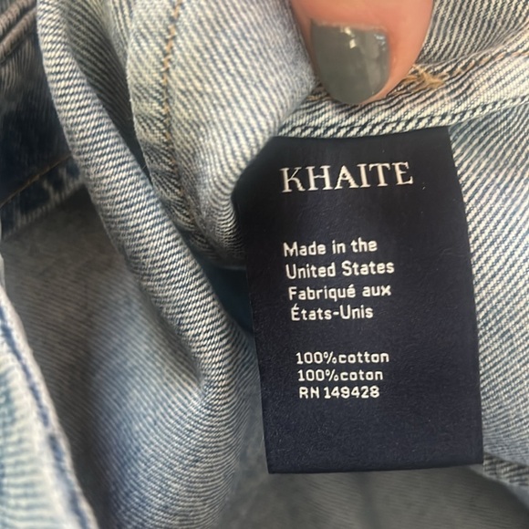 Khaite Women's Denim Levine Skirt Size 25 new - Picture 7 of 11